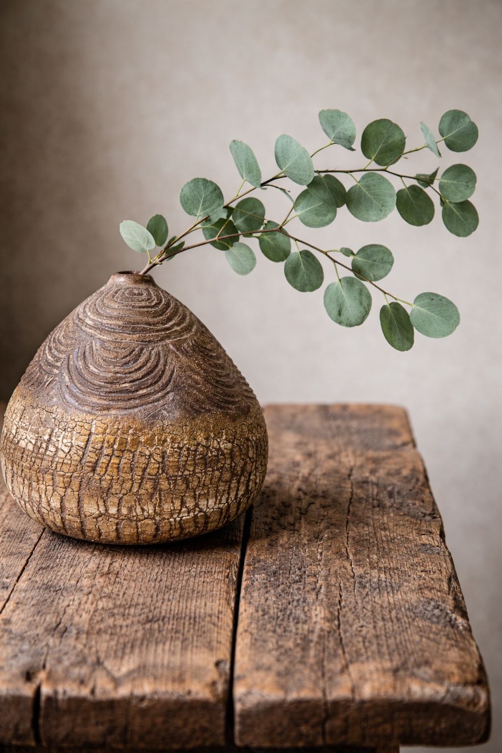 Jarrón decorativo en ceramica Awajún