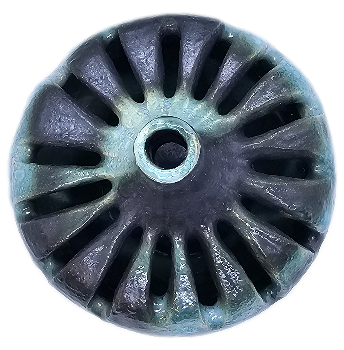 Jarrón decorativo en cerámica pumpkin - Imagen 4