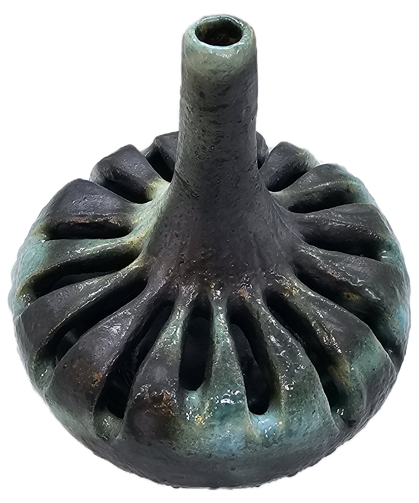 Jarrón decorativo en cerámica pumpkin - Imagen 3