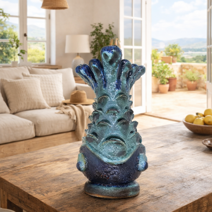 Jarrón decorativo en cerámica pez Koinobori